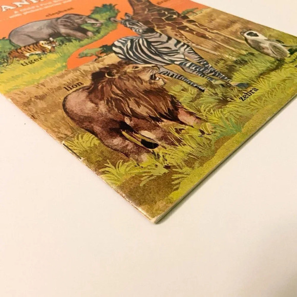 Vintage 1977 Wild Animals Golden Word Bird Book Paperback Golden Press - Picture 4 of 16